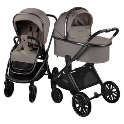 Коляска 2 в 1 Amarobaby Motus Premium Ecco мокко 01
